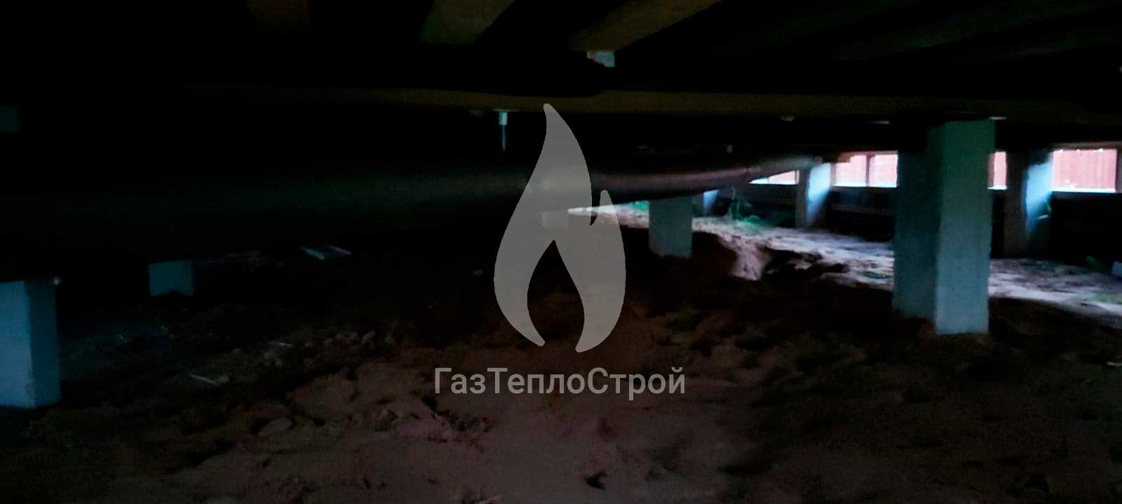 Фото септика в темное время суток